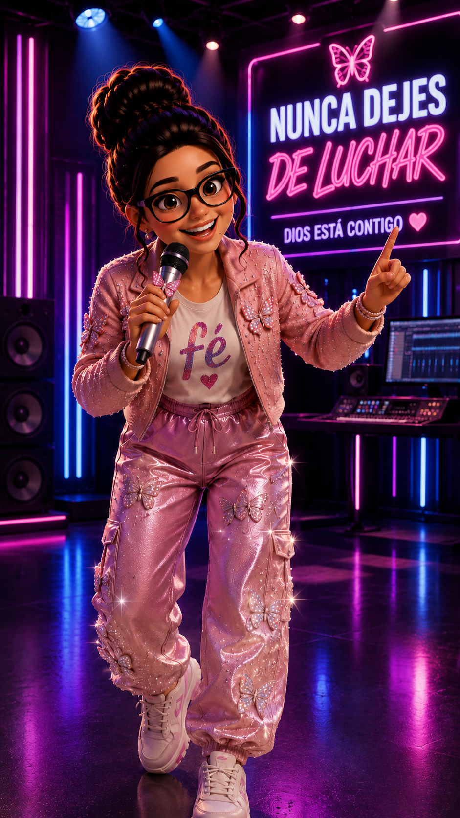 Muñequita de Dani Studio IA cantando una canción góspel exclusiva